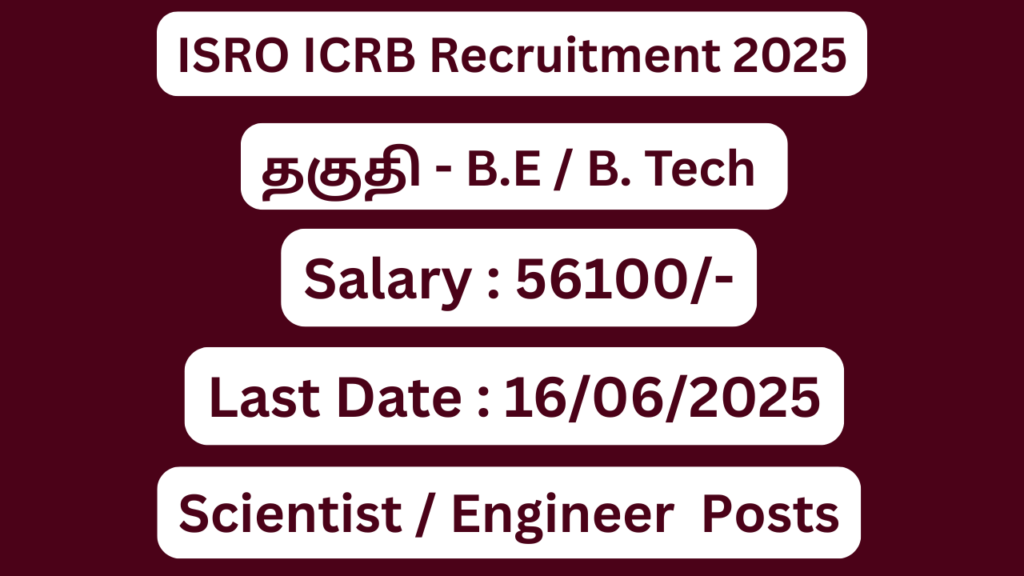 ISRO ICRB Recruitment 2025 | Apply For 320 Vacancies | Apply Jobs Now