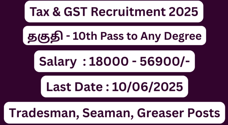 GST and Customs Department Recruitment 2025 | Apply For 14 Vacancies | Apply Jobs Now