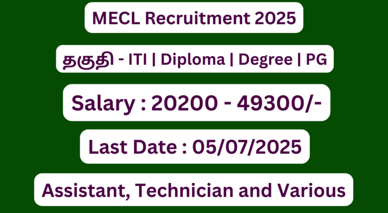 MECL Recruitment 2025 | Apply For 108 Non Executive Vacancies | Apply Jobs Now