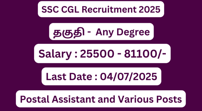 SSC CGL Recruitment 2025 | Apply For 14582 Vacancies | Apply Jobs Now