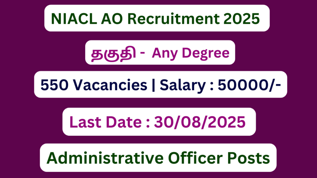 NIACL AO Recruitment 2025 | Apply For 550 Vacancies | Apply Jobs Now