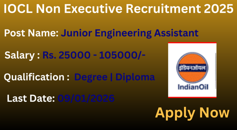IOCL Non Executive Recruitment 2025 Apply for 394 Vacancies
